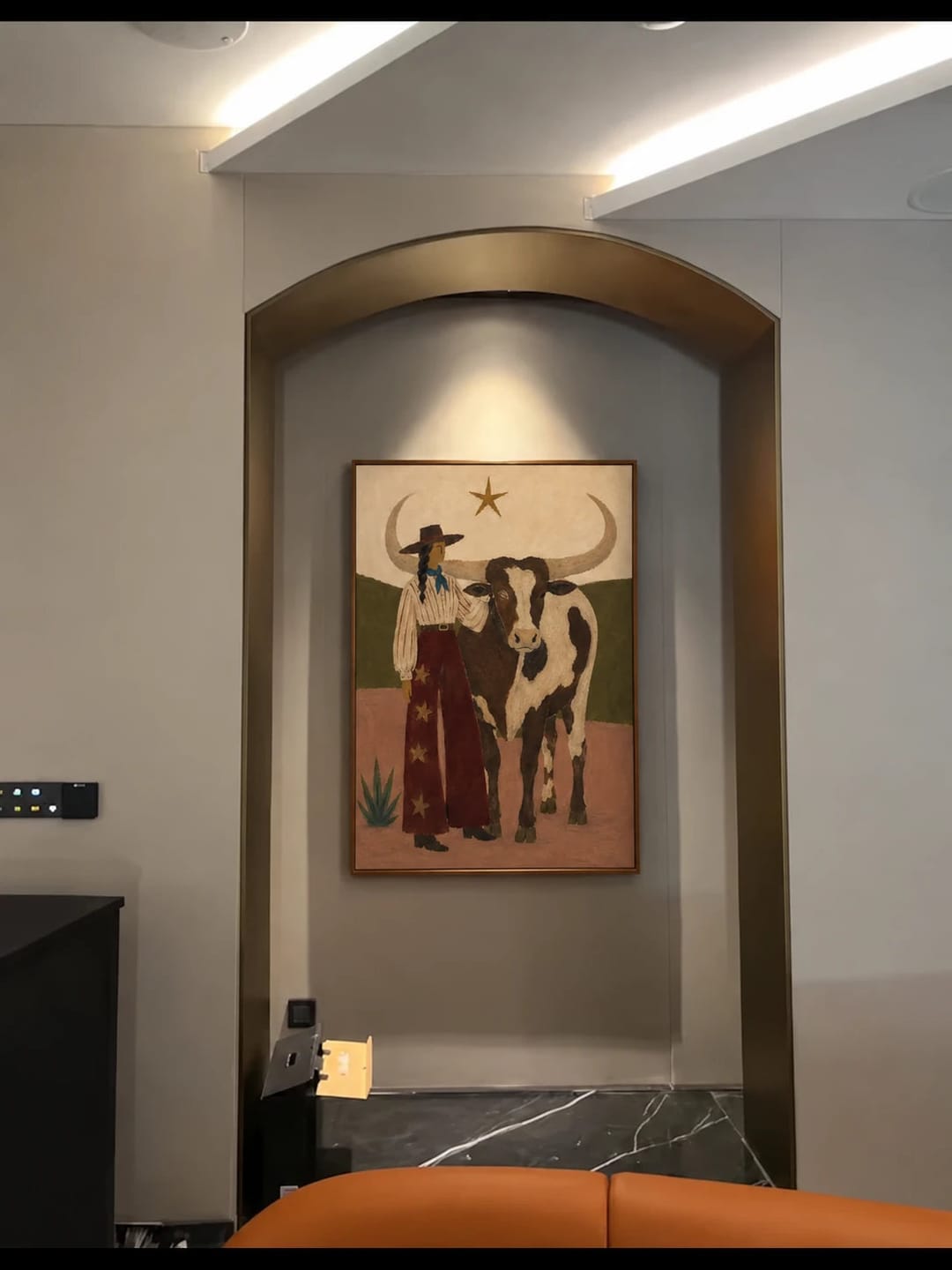 Customer photo review of Modern Folk Art | Cowgirl & Longhorn Western Tale