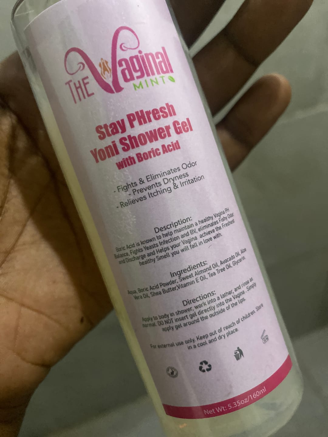 Customer photo review of Stay PHresh Yoni Shower Gel 🛁🌸