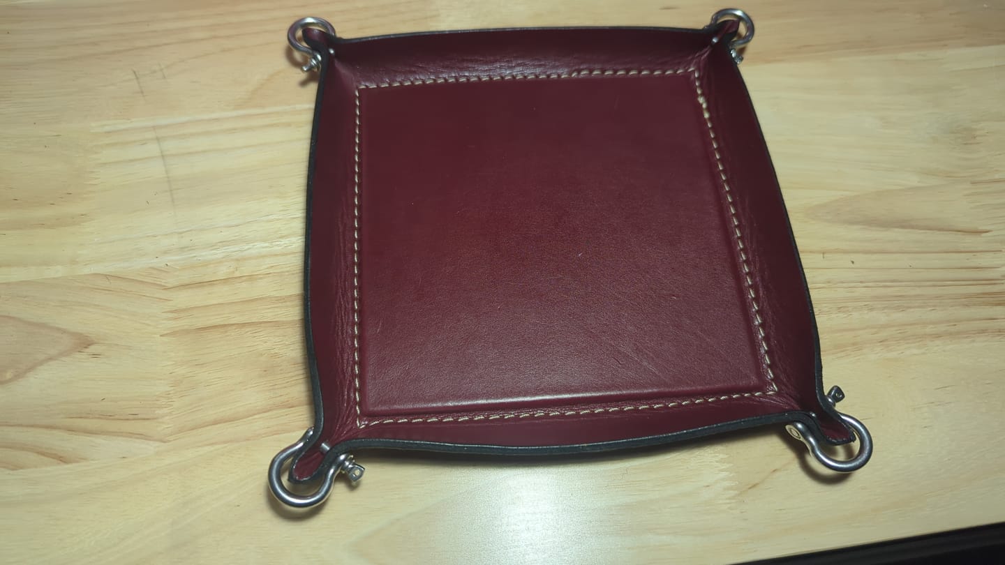 Customer photo review of Smooth Vegetable Tanned Baby Calf, 2 oz | 10 Colors