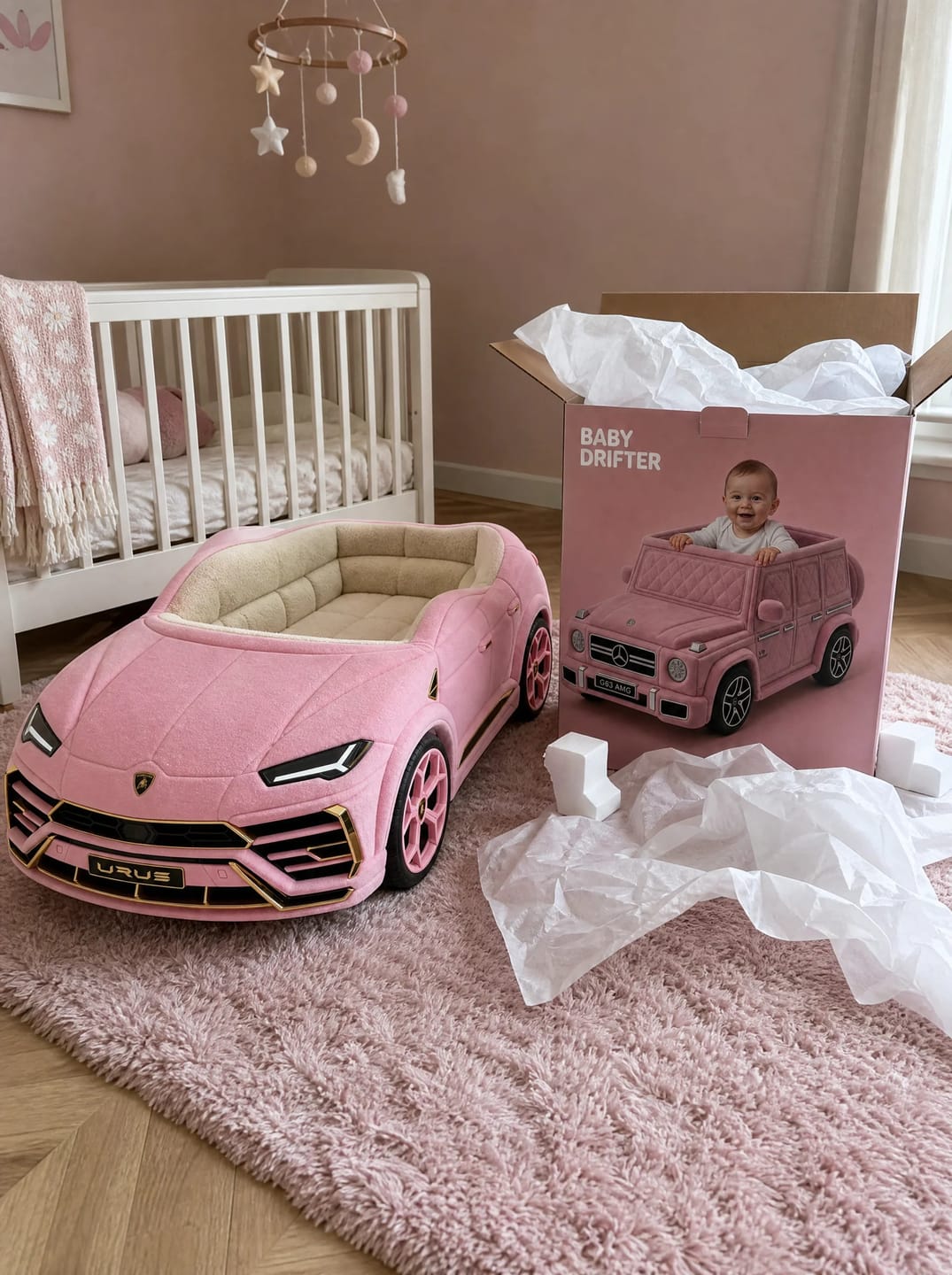 Customer photo review of BabyDrifter Luxury Car Beds for Babies