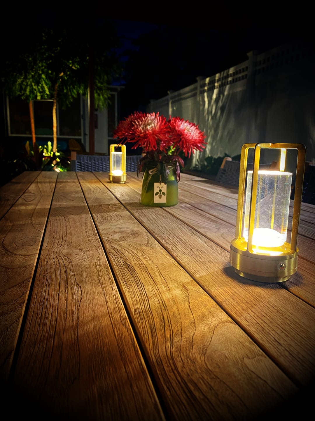Customer photo review of Ambient Lantern™ Cordless Crystal Table Lamp