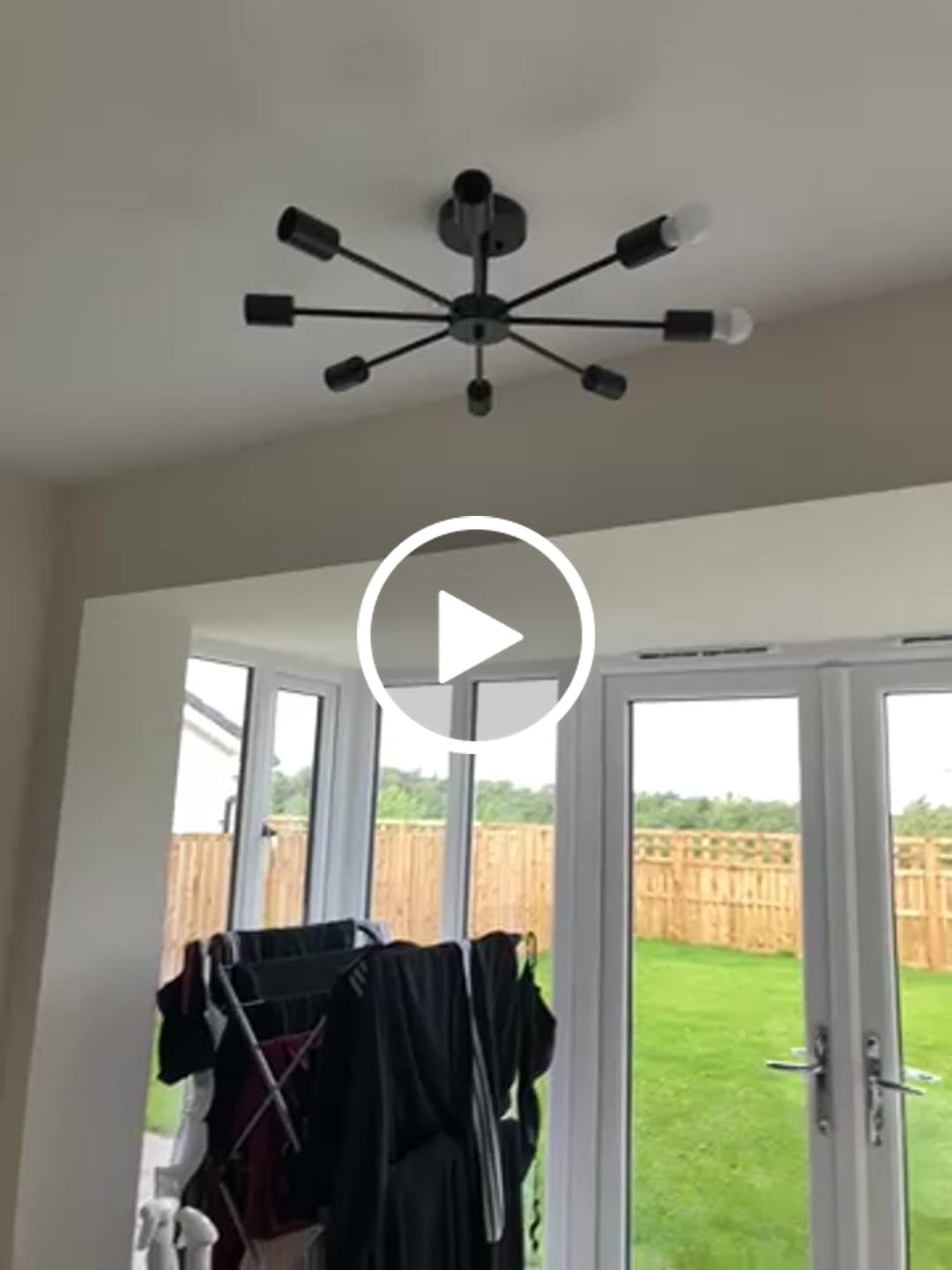 Customer video review of 8-Light Sputnik Semi Flush Ceiling Light