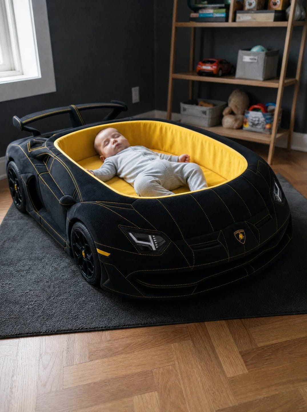 Customer photo review of BabyDrifter Luxury Car Beds for Babies