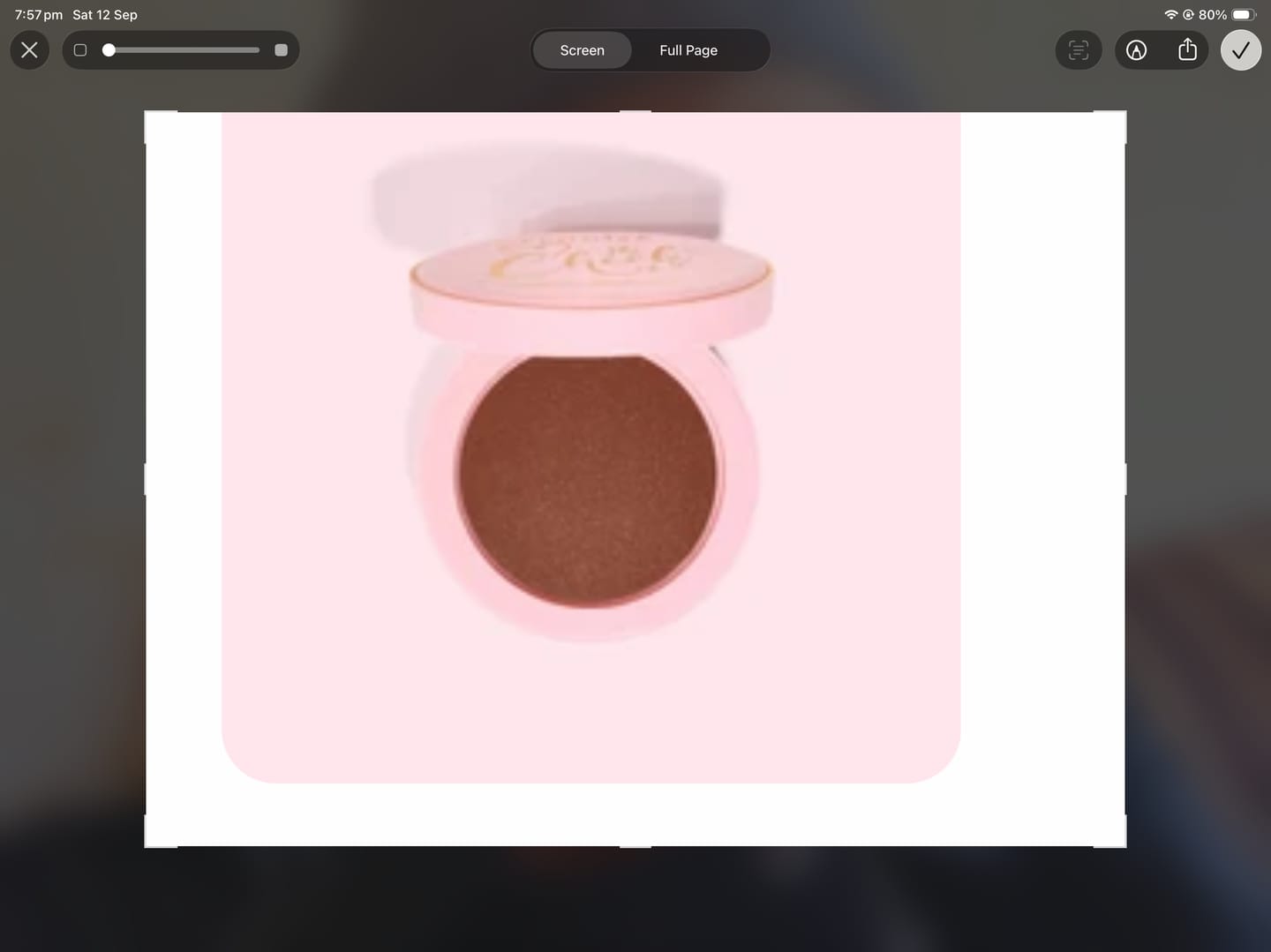 Customer photo review of The Cheek Of It Baked Bronzer Powder