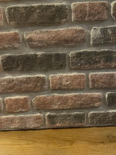 Customer photo review of Earthcore 3D Faux Brick Wall Panel