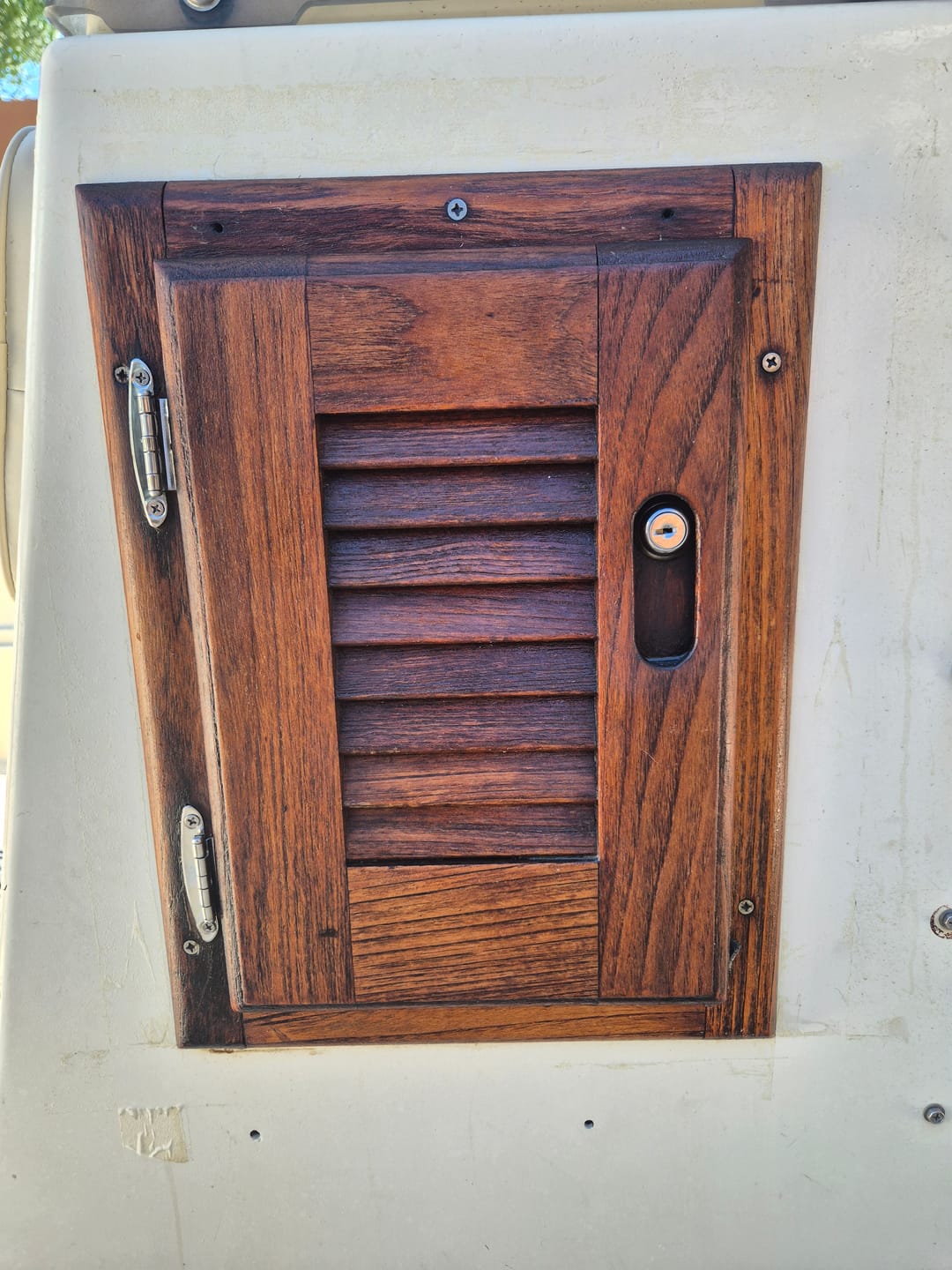 Customer photo review of LVD Hinges (Pair) 304 Stainless Face Mount Hinge, 3/8'' Inset