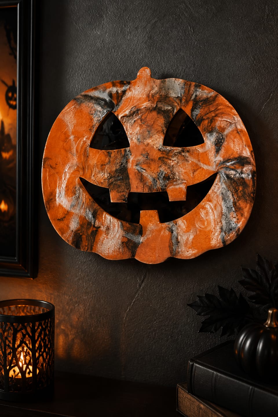 Customer photo review of Unfinished Wood Happy Pumpkin Shape - Craft - up to 46"
