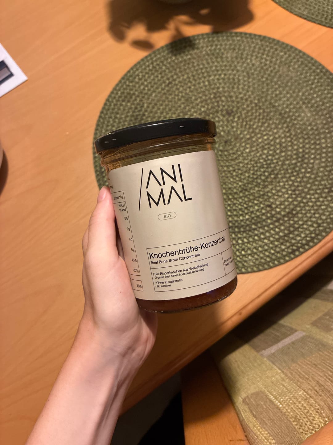 Customer photo review of Bio Knochenbrühe Konzentrat 440g