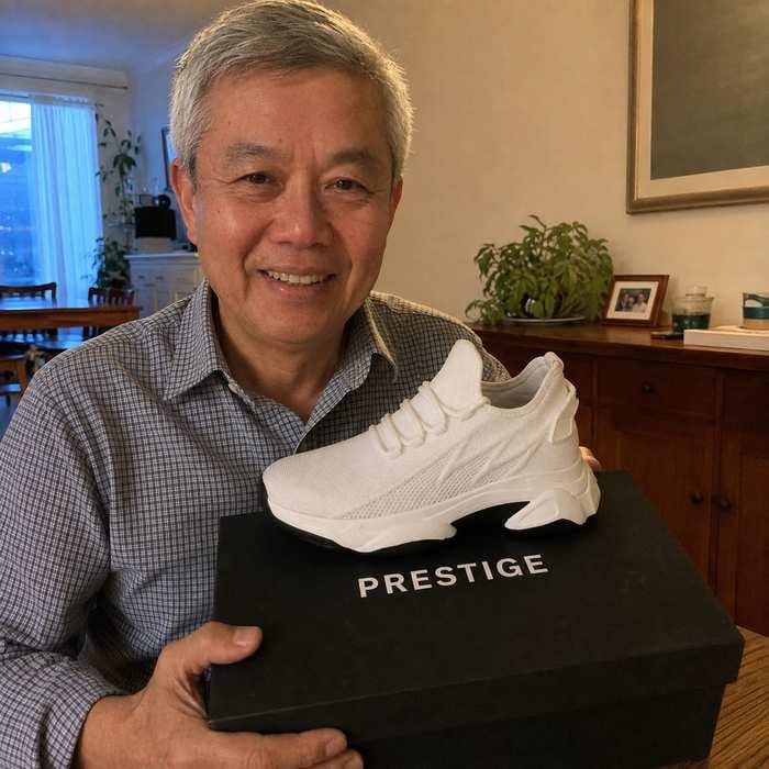Customer photo review of White Casual (+6cm, +8cm, +10cm)
