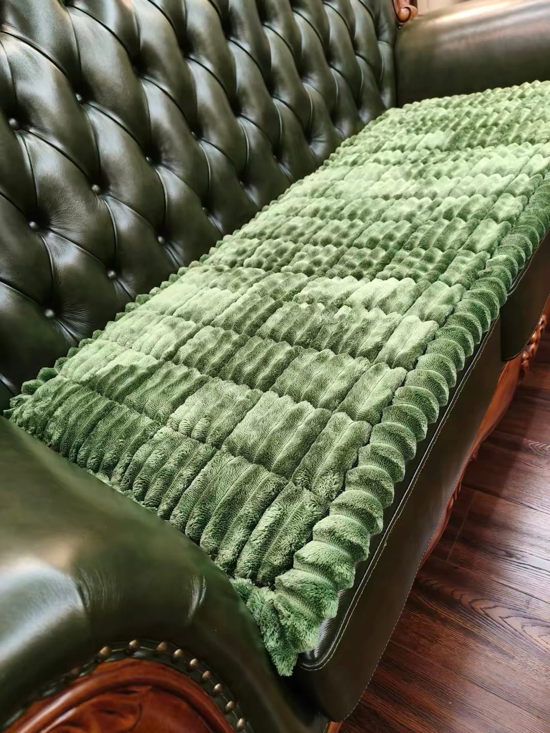 Customer photo review of CozyShield™ Waterproof Flannel Sofa Mat