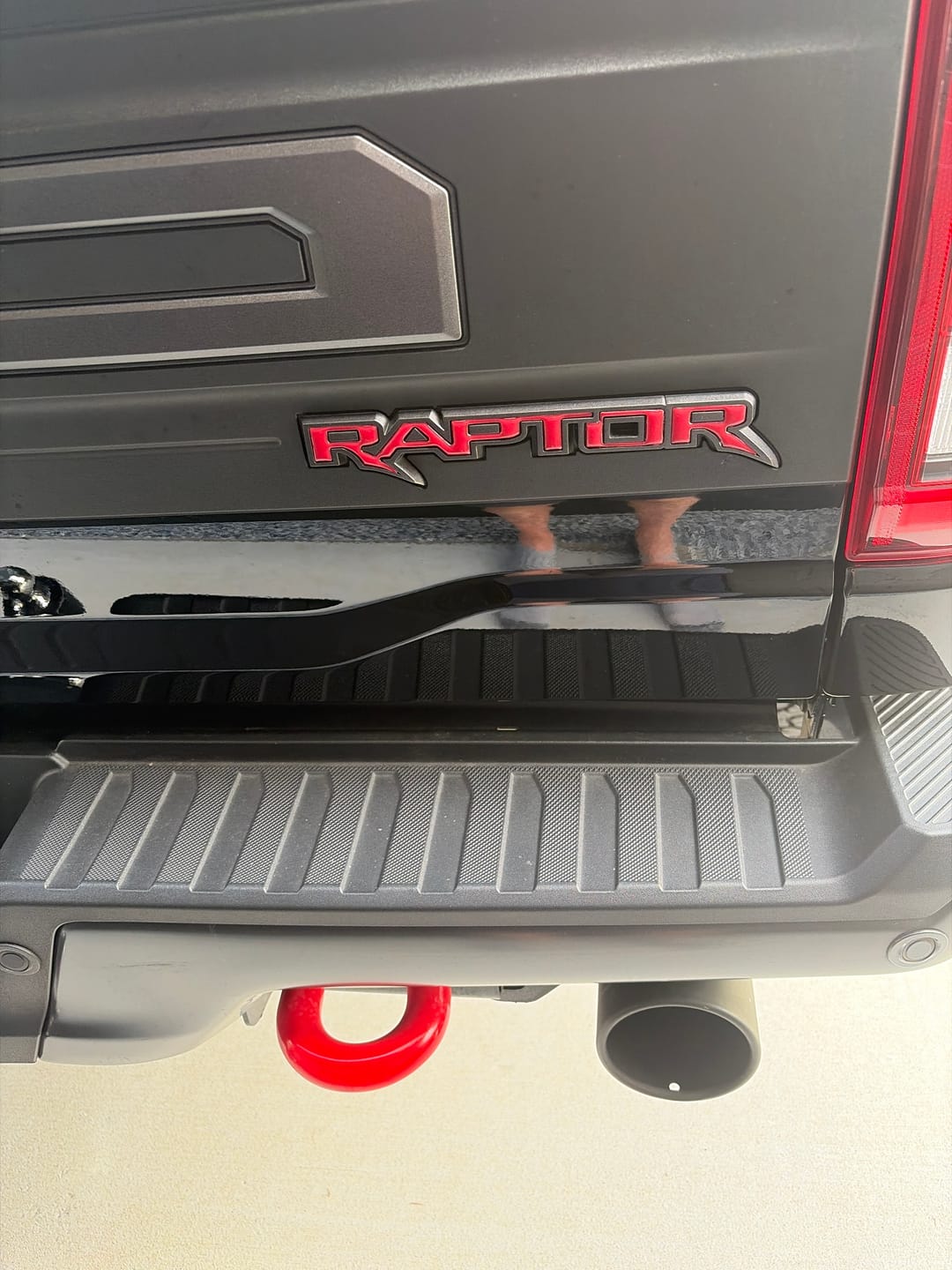Customer photo review of Tailgate Applique F-150 Emblem Overlays Fits 2021-2026 Ford F-150 Raptor/King Ranch/Platinum/Limited