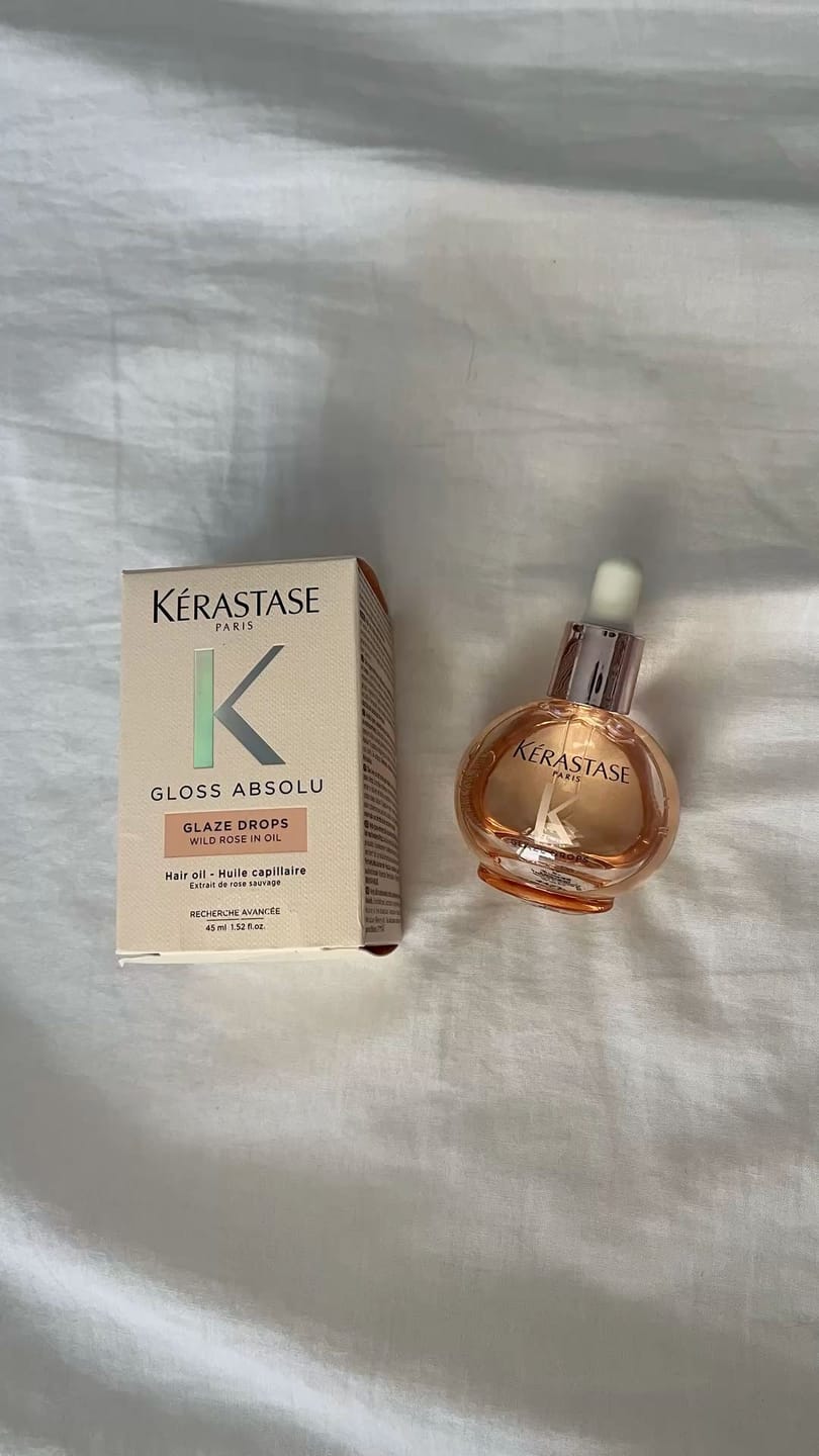 Customer photo review of Kérastase Gloss Absolu Glaze Drops High-Shine Anti-Frizz Hair Oil 45ml