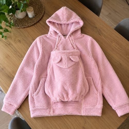 Customer photo review of MamiHoodie™ 2 in 1 Baby-Carrying Sweatshirt