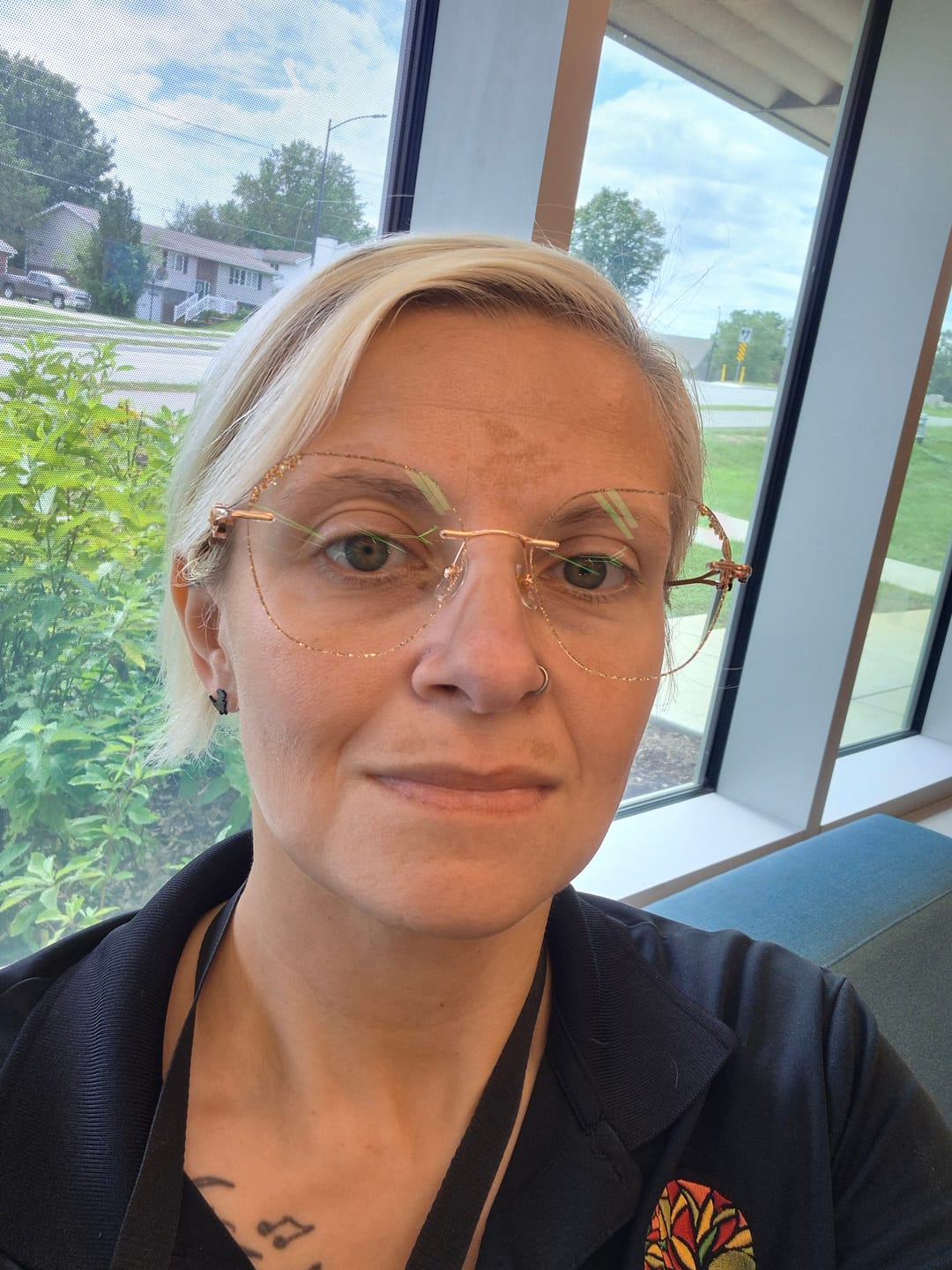 Customer photo review of Glitter Eyeglasses