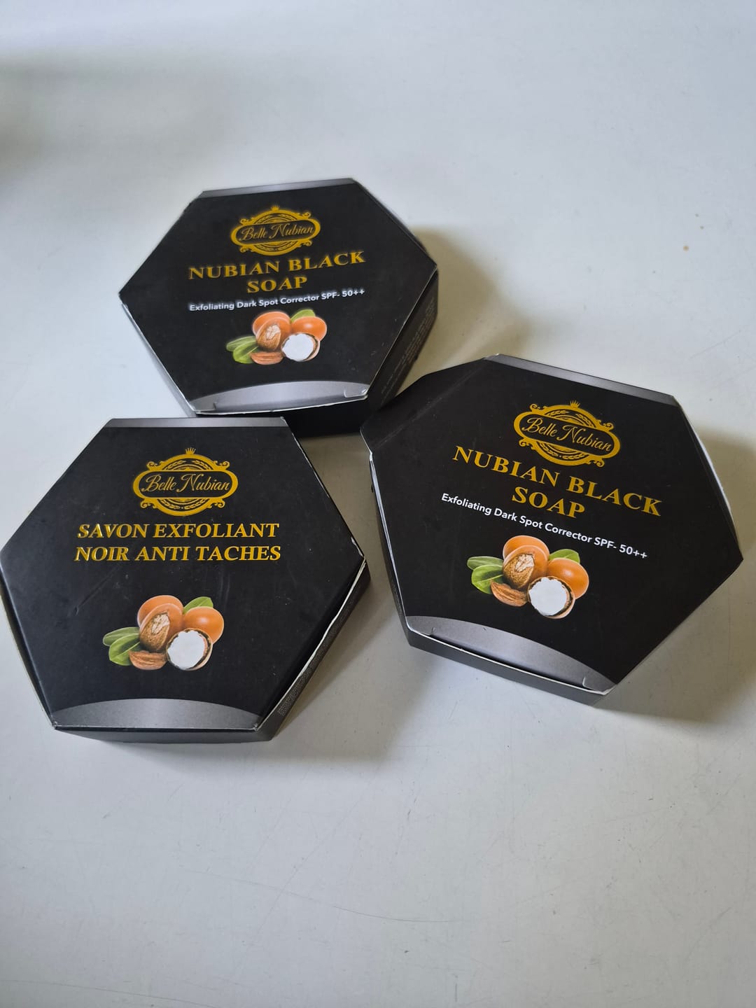 Customer photo review of NEW NUBIAN BLACK SOAP with argan oil
