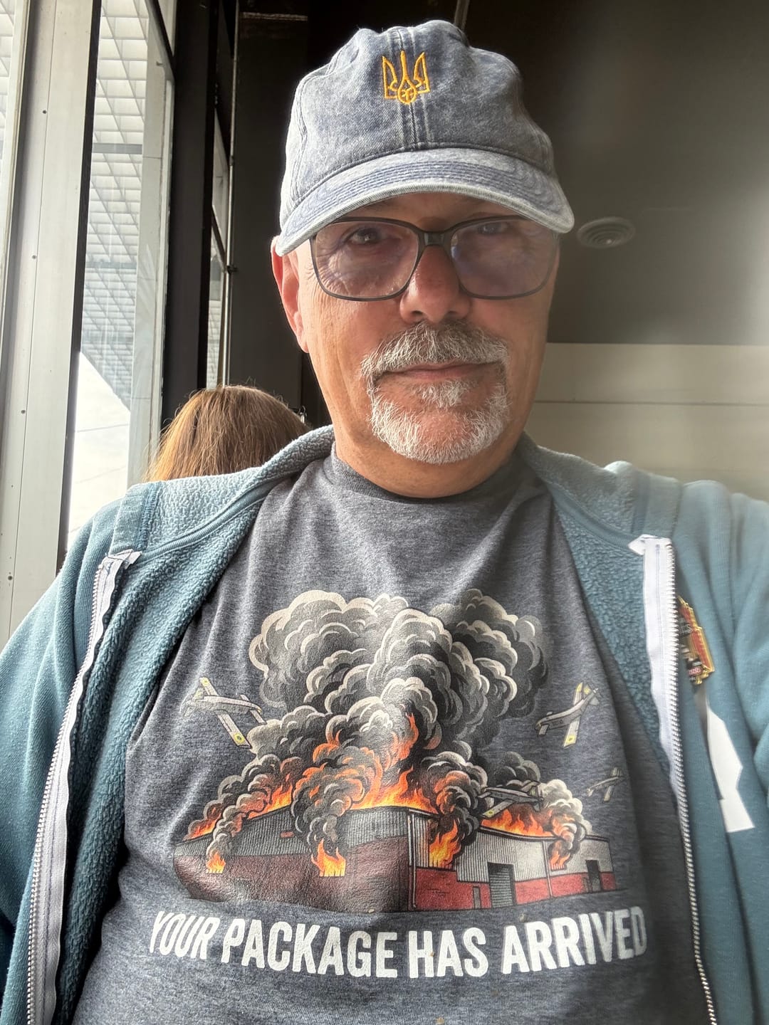 Customer photo review of Your Package Has Arrived T-Shirt