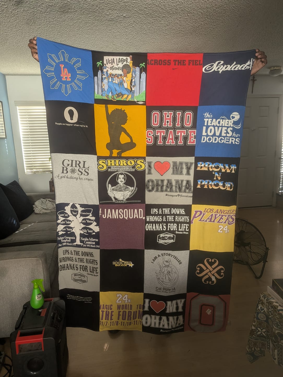 Customer photo review of Project Repat T-Shirt Quilt