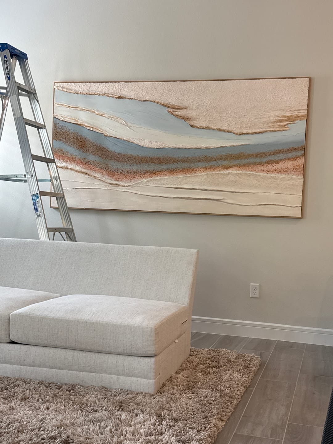 Customer photo review of Plaster Art Texture Painting #SG457