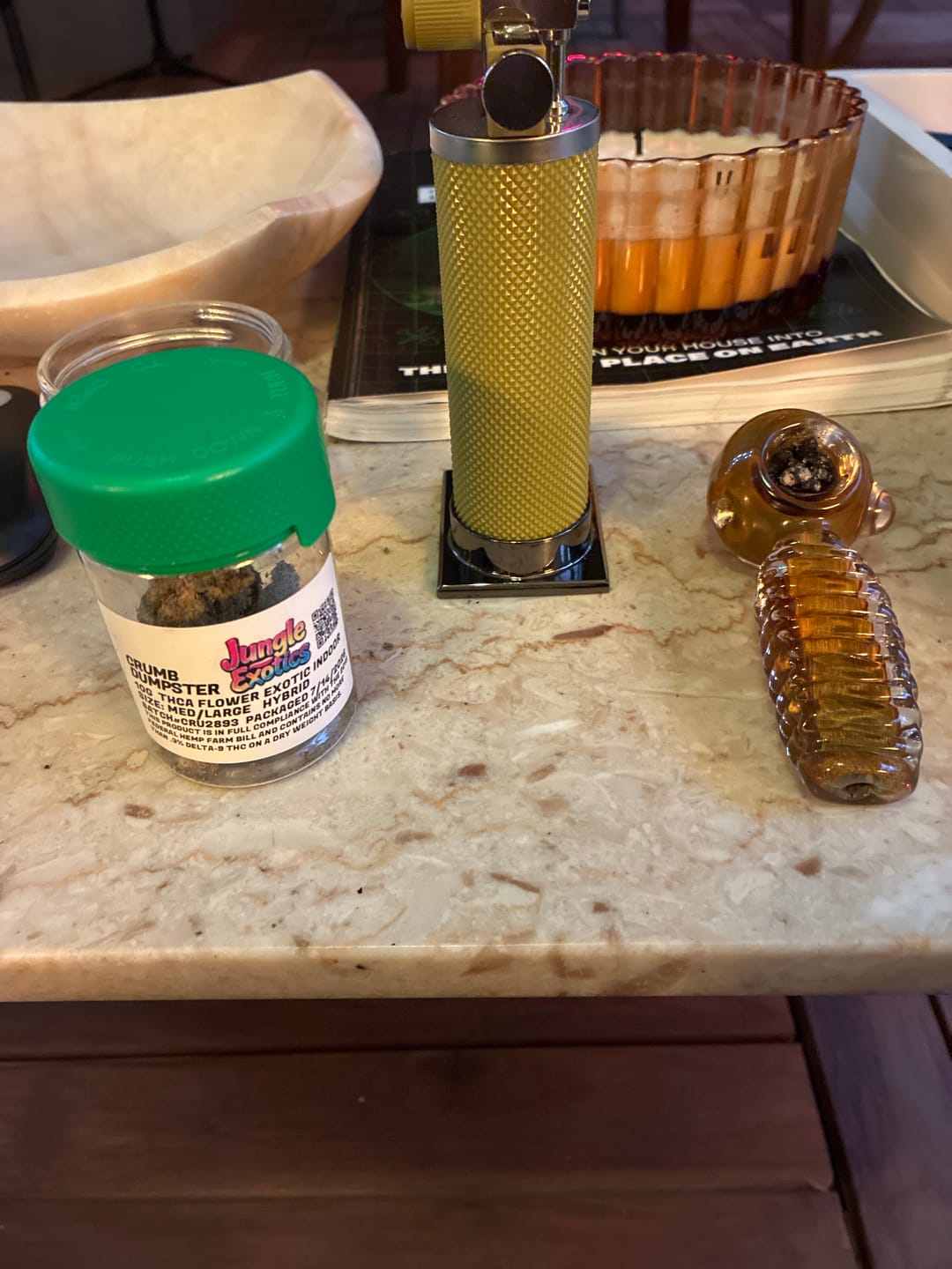 Customer photo review of Crumb Dumpster Exotic THCa Flower Hybrid 10g