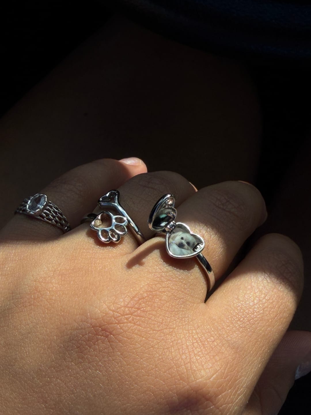 Customer photo review of Heart Locket Ring