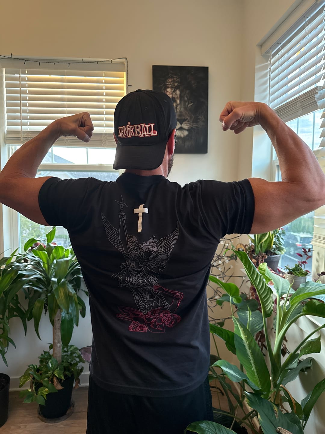 Customer photo review of SAINT MICHAEL T-shirt