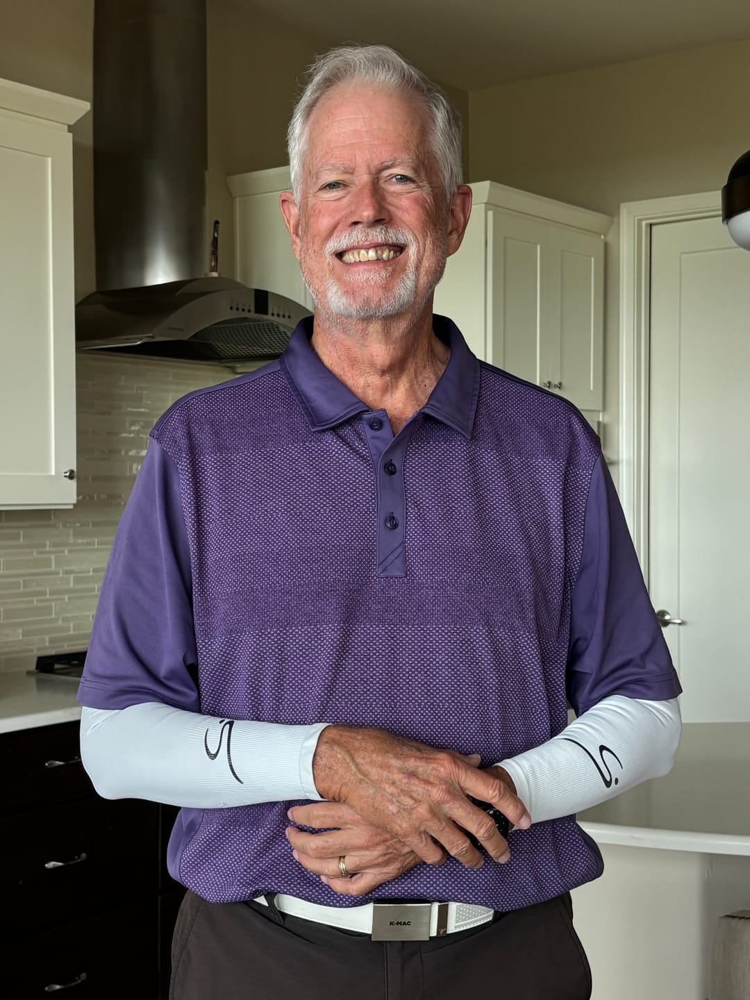 Customer photo review of Sun Protection Arm Sleeves – White
