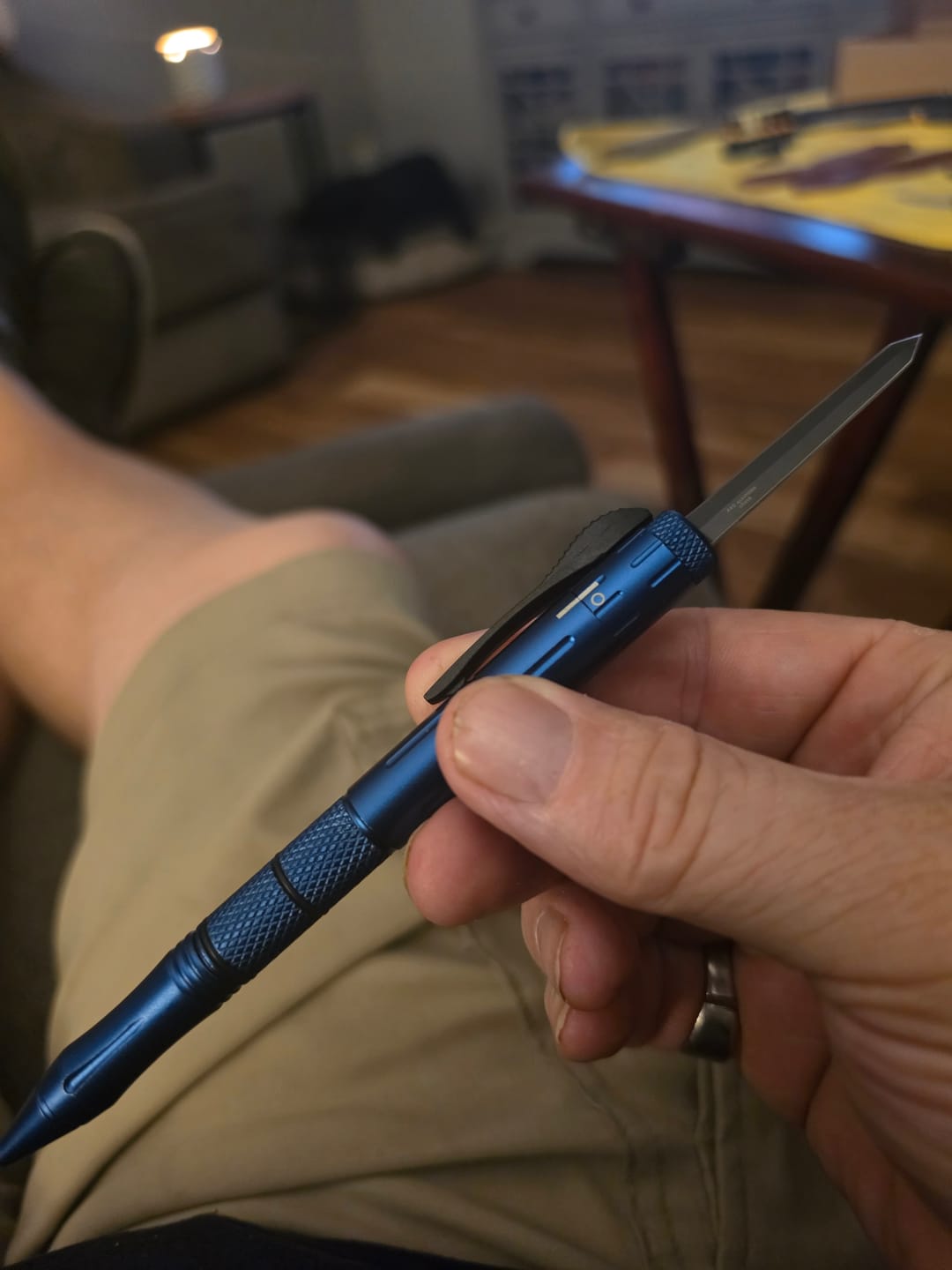 Customer photo review of VT Tactical OTF Pen Knife - Automatic Hidden Blade