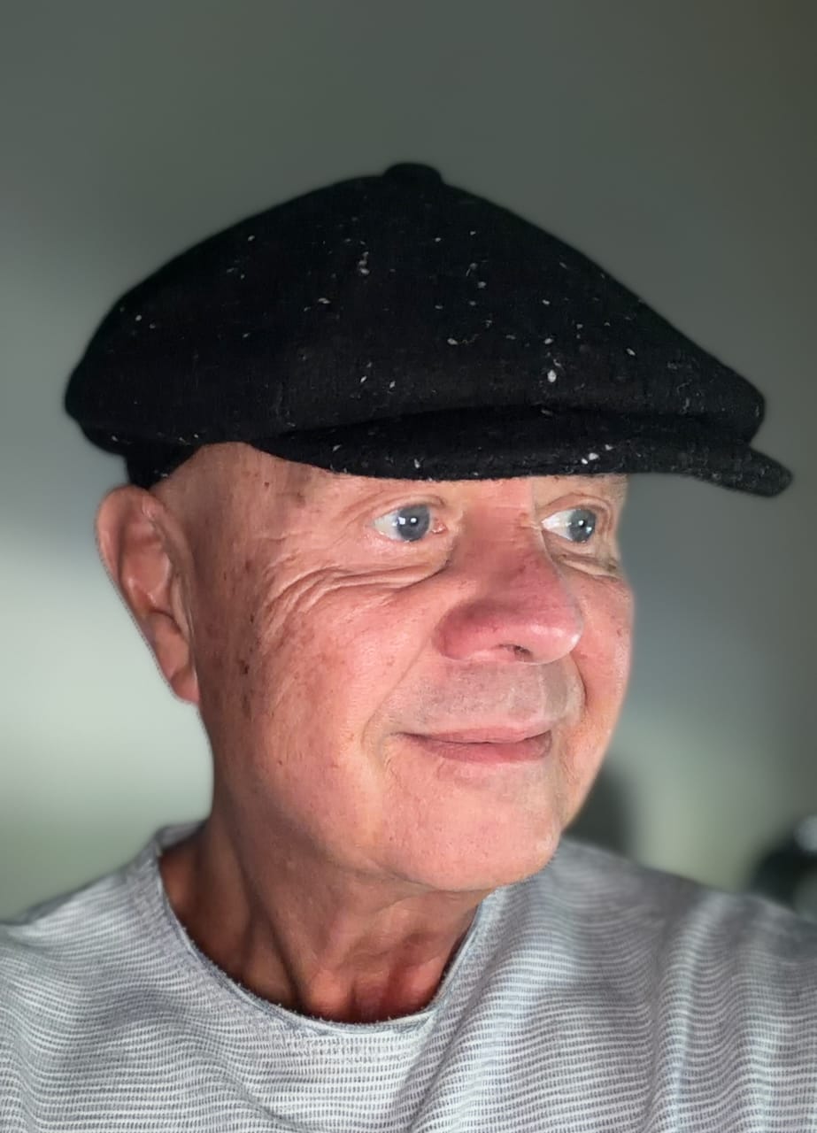 Customer photo review of Speckled 'Brooklyn' Newsboy Cap (BLACK)