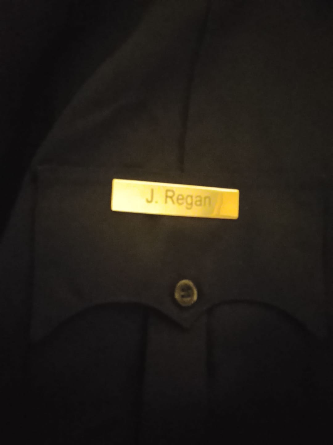 Customer photo review of US Casino Las Vegas Metropolitan Police Badge Solid Copper Replica Movie Props