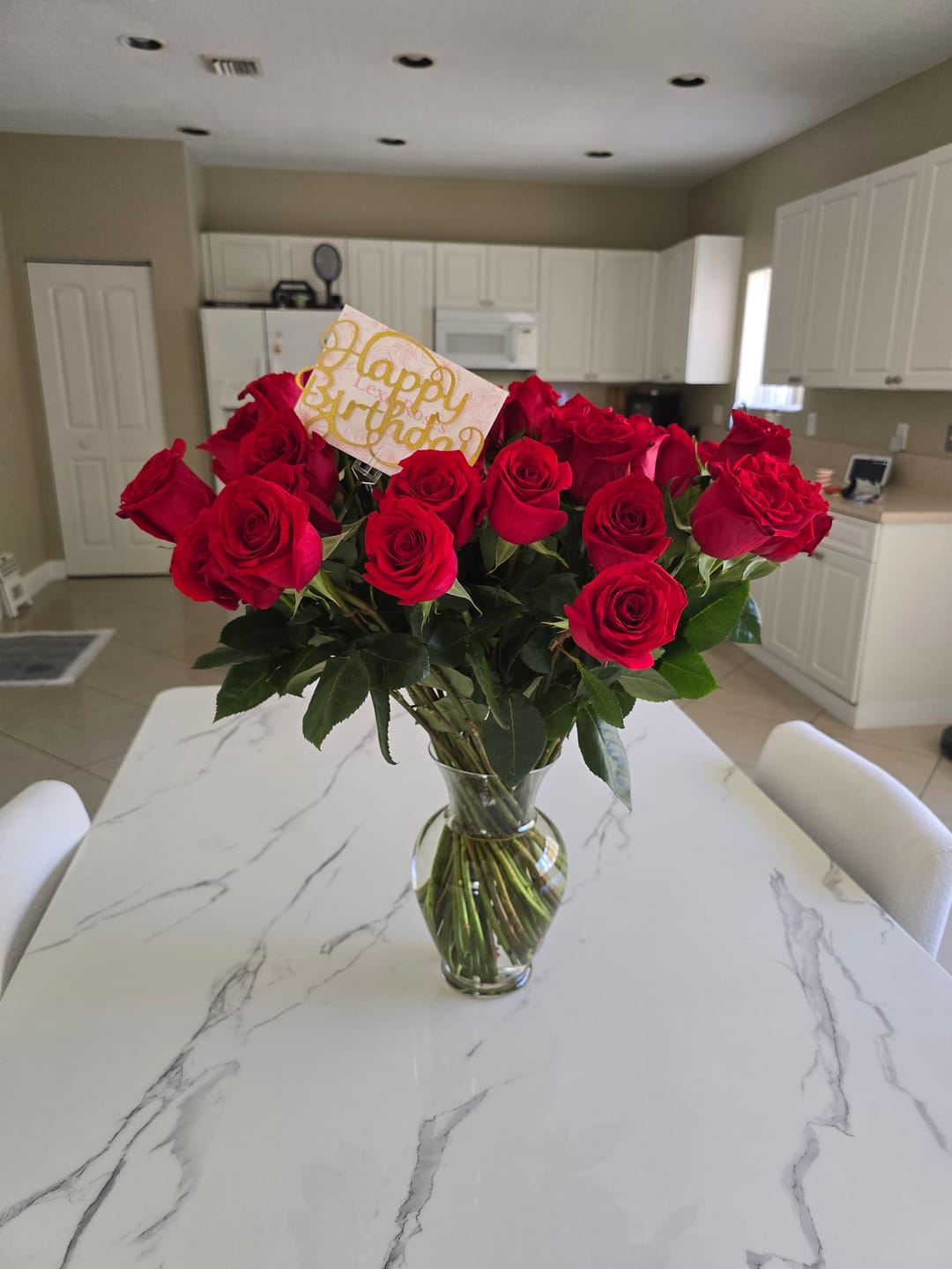 Customer photo review of Red Rose Bouquet