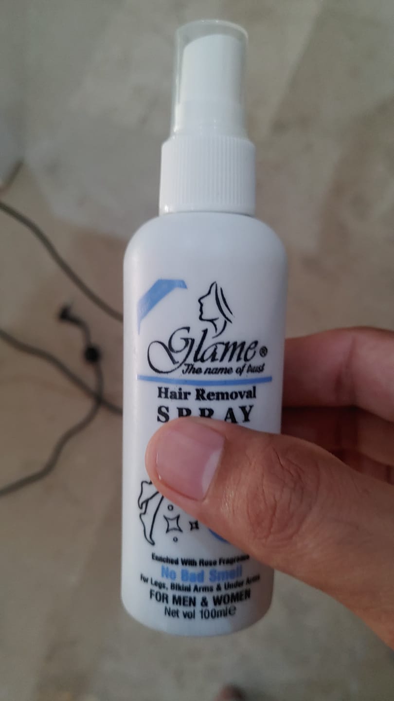 Customer photo review of Hair Remover Spray