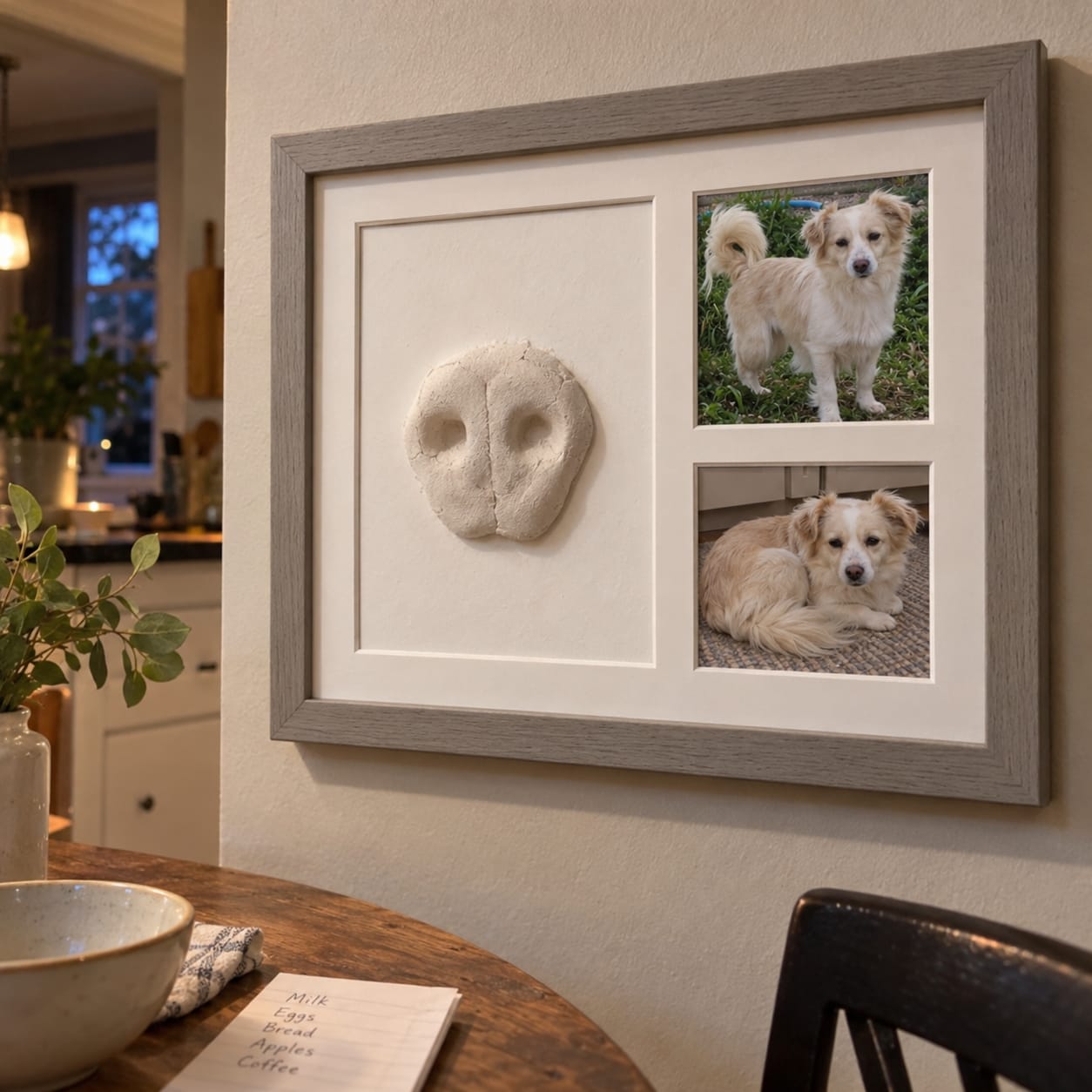 Customer photo review of Pet Clay Print kit