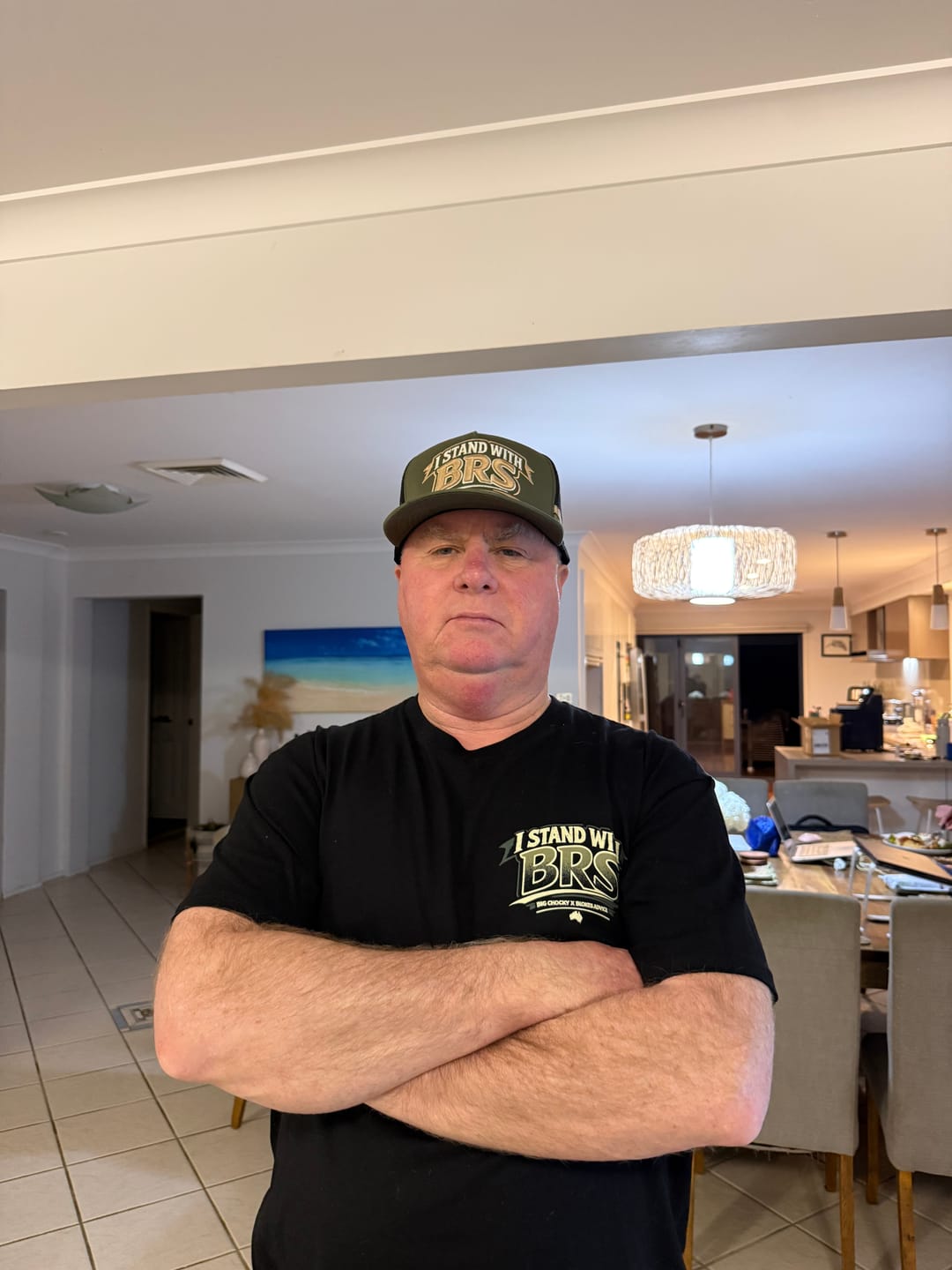 Customer photo review of Big Chocky | Stand With BRS Trucker Cap