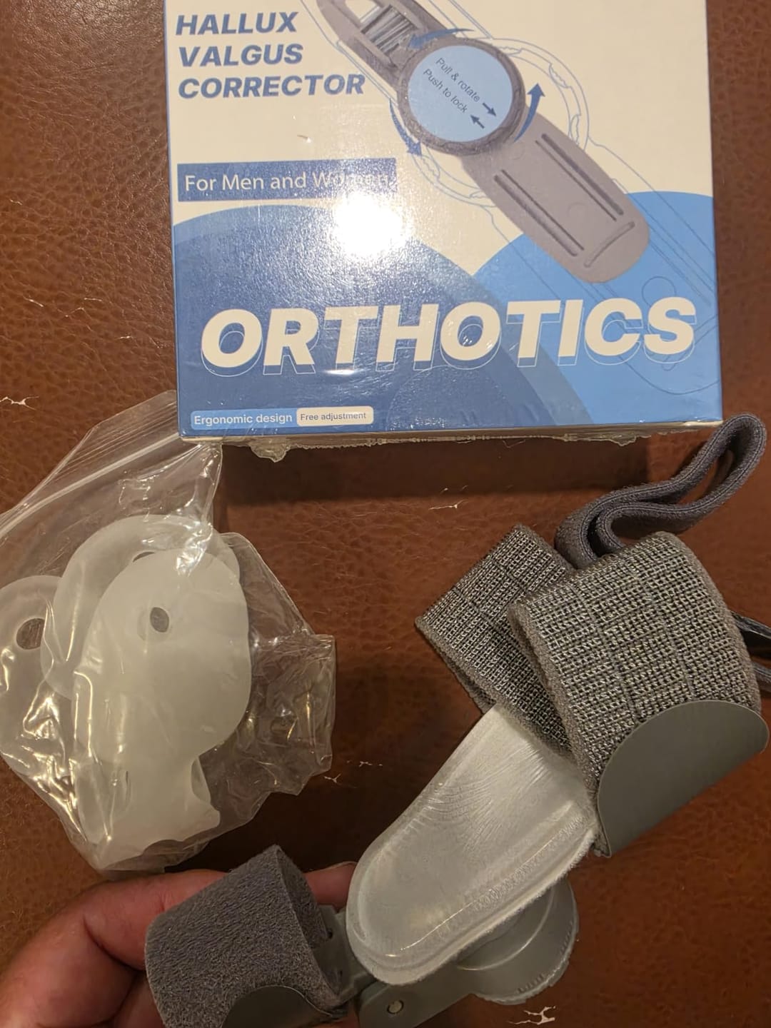Customer photo review of FeetifFix Bunion Corrector – Adjustable Toe Alignment Support Brace (1 PCS)