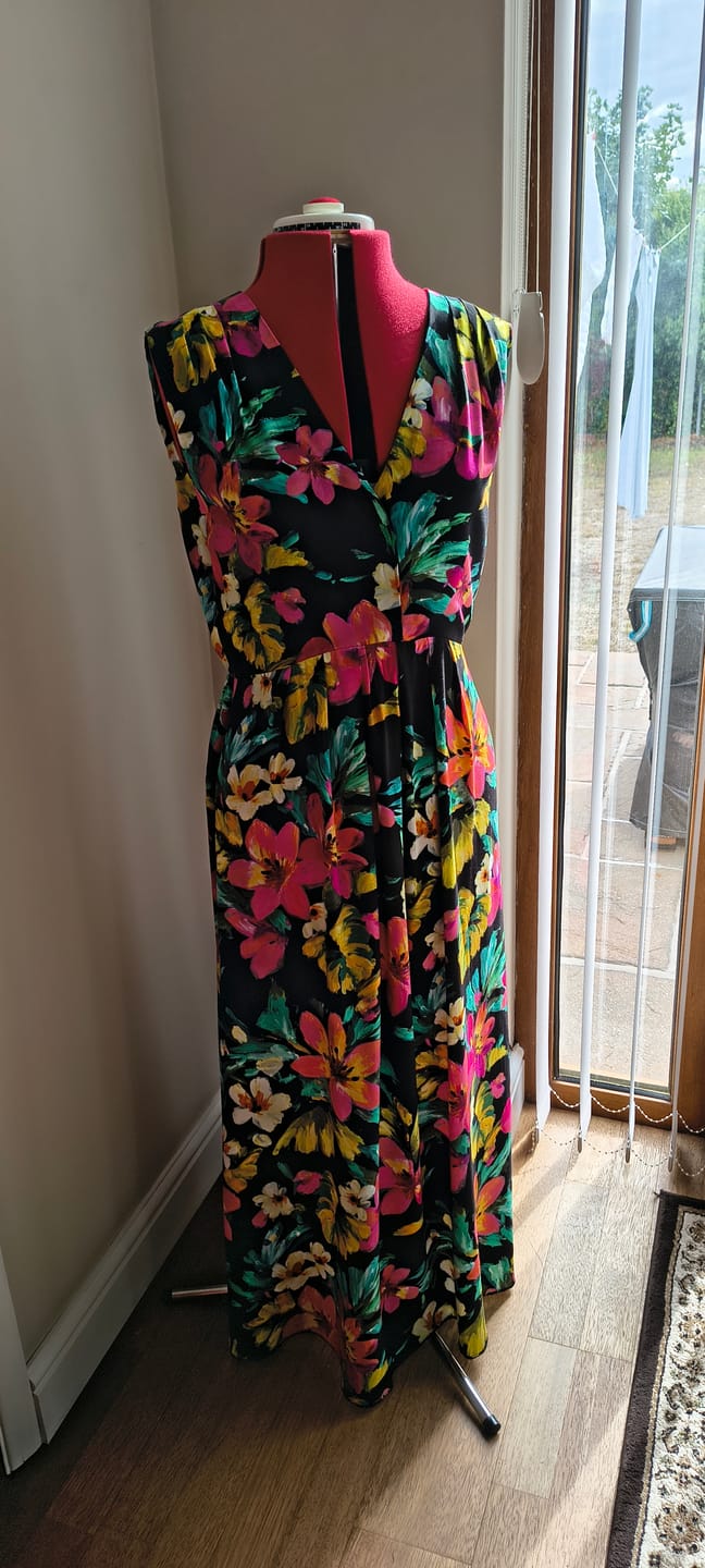 Customer photo review of Vivid Tropics Viscose Poplin Fabric