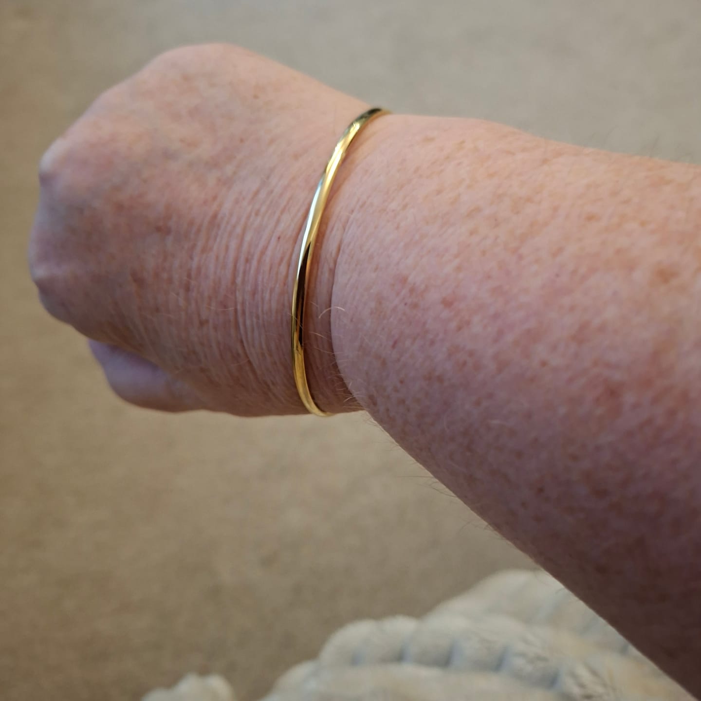 Customer photo review of Classic Gold Bangle