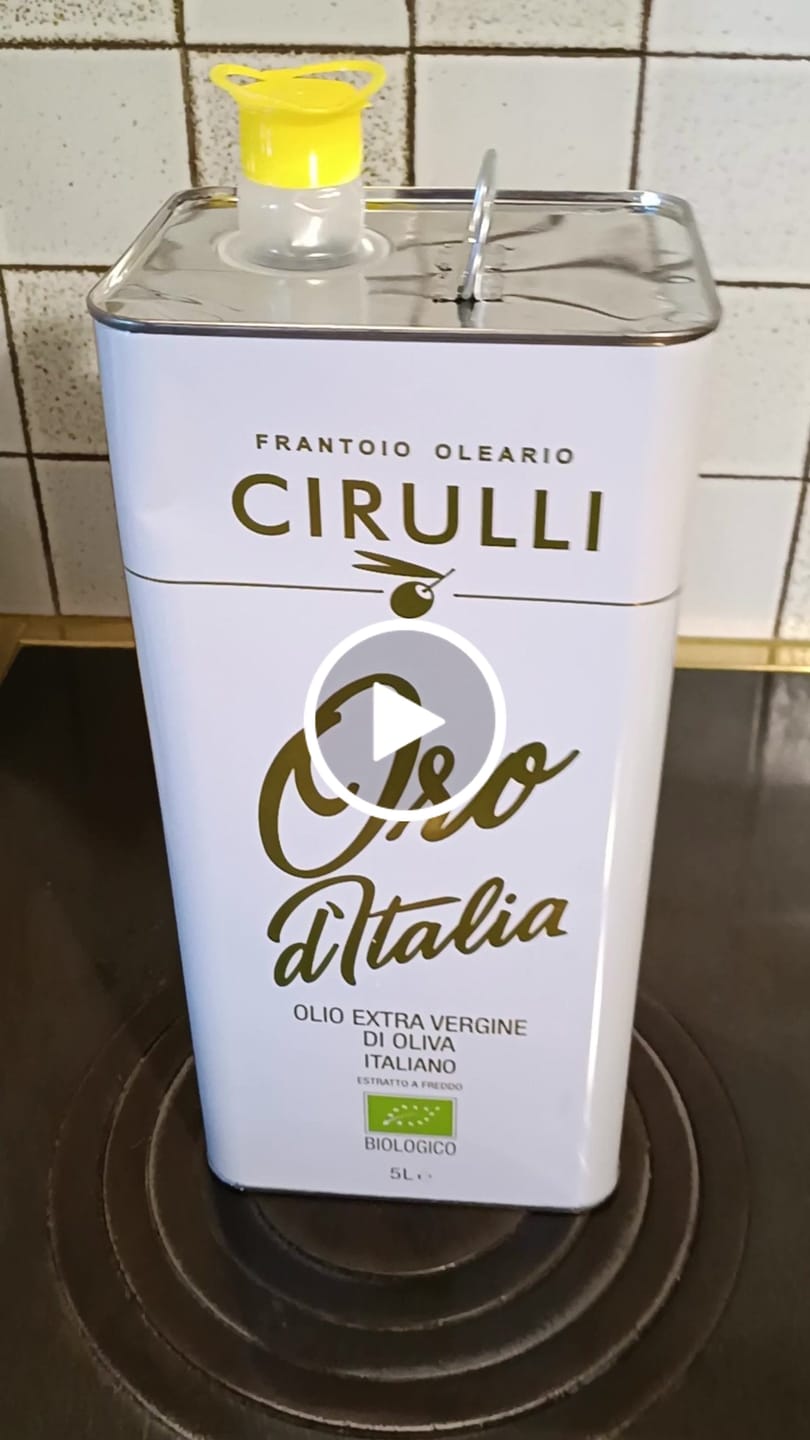 Customer video review of 1 lattina di olio extravergine Biologico • 5 Litri