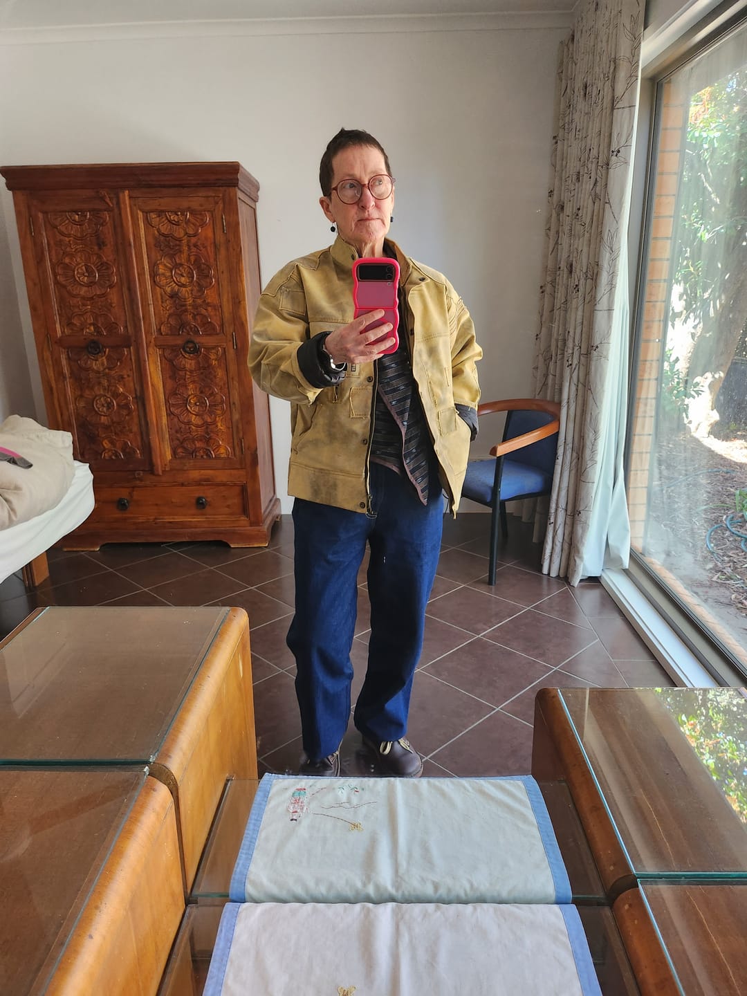 Customer photo review of Furiosa Field Jacket - upcycled truck canvas & matelassé lining