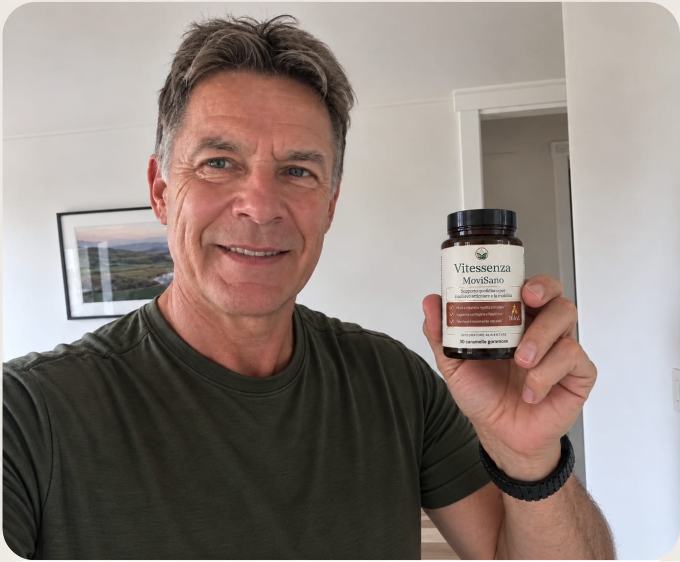 Customer photo review of 92 minerali essenziali per sostenere le articolazioni e aiutarti a vivere i gesti di ogni giorno con maggiore libertà e benessere