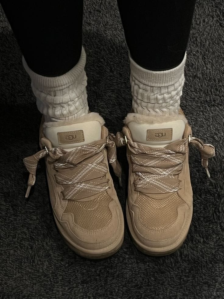Customer photo review of Baskets d’hiver en daim