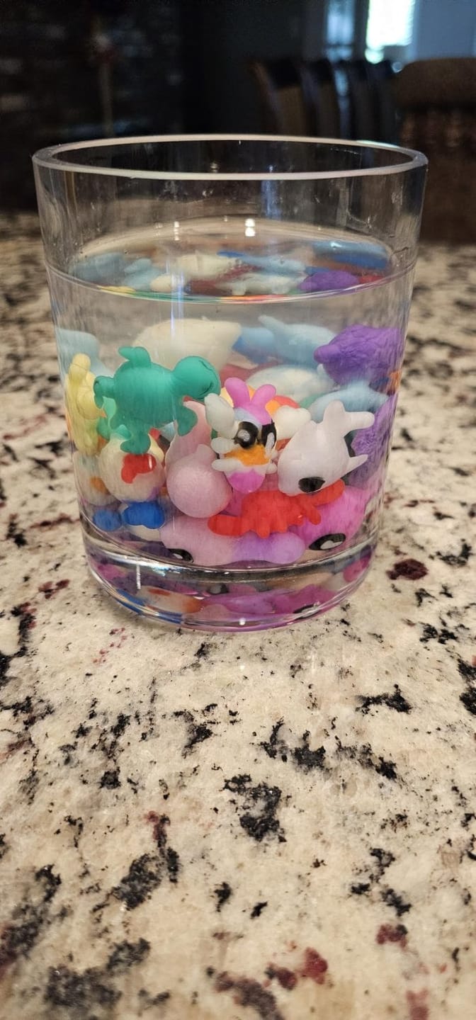 Customer photo review of Wasser Bastelset Meerestiere 3D Figuren | Kreatives DIY Set Kinder Ozean Tiere formen