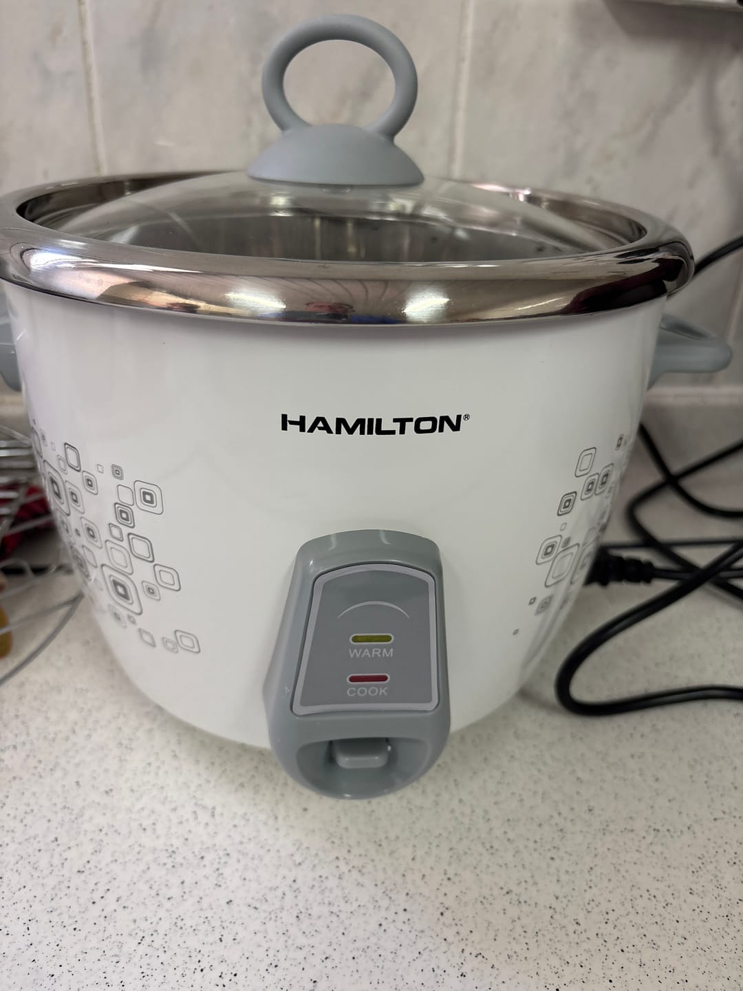 Customer photo review of Hamilton 1.5L Rice Cooker with Stainless Steel Inner Pot HT5812RC