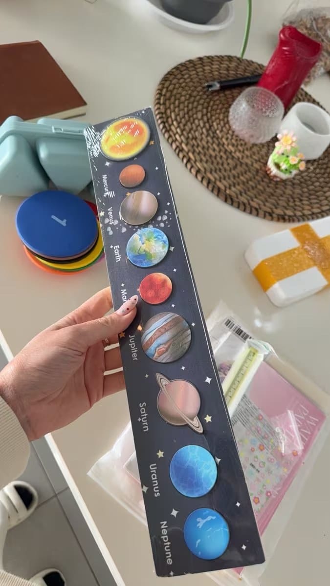 Customer photo review of Montessori Sonnensystem Puzzle Kleinkind | Interaktives Planetenpuzzle Lernspielzeug ab 2 Jahren