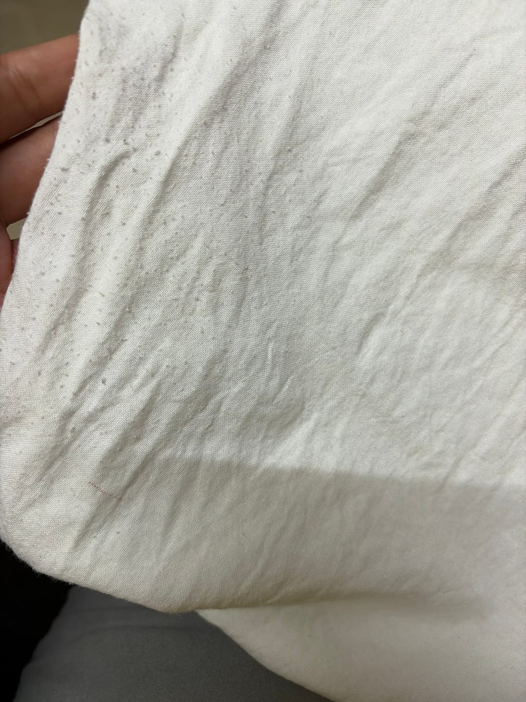 Customer photo review of Women White Airy Linen Straight Pants