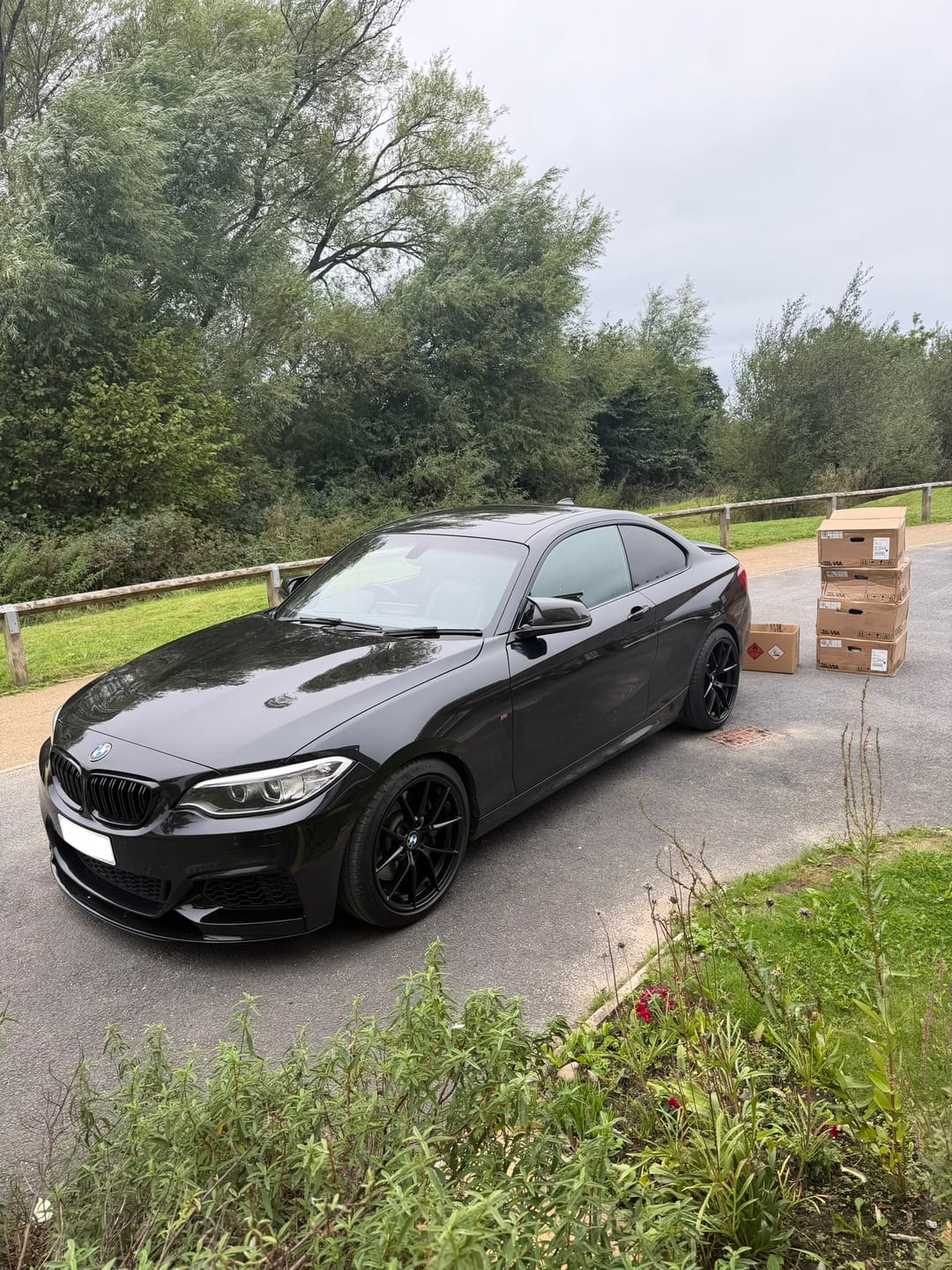 Customer photo review of 763m Satin Black 18” Alloys