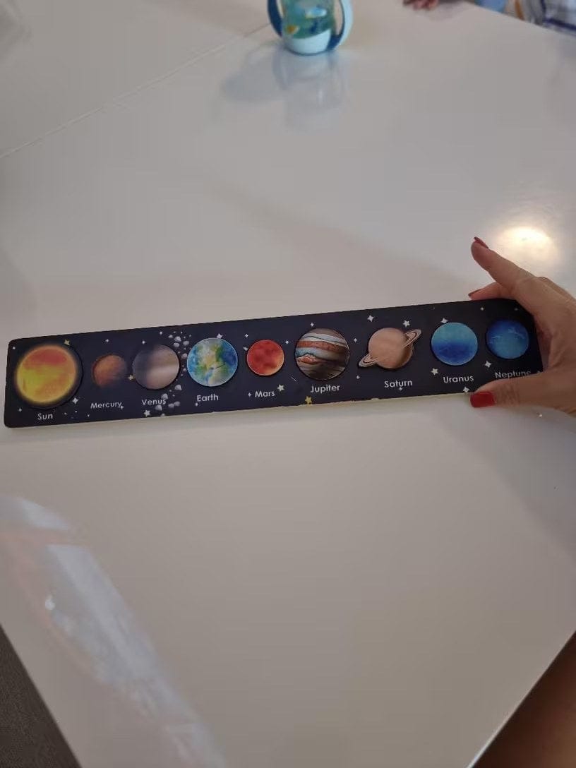 Customer photo review of Montessori Sonnensystem Puzzle Kleinkind | Interaktives Planetenpuzzle Lernspielzeug ab 2 Jahren