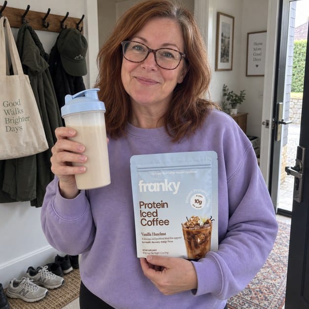 Customer photo review of Franky Protein Coffee