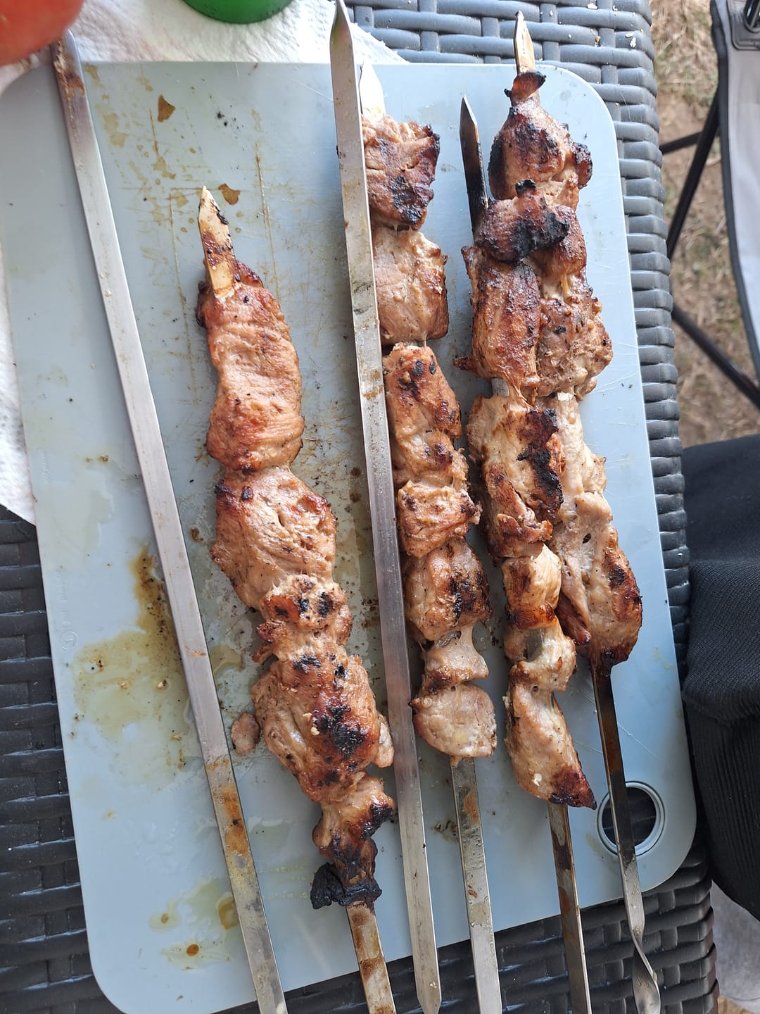 Customer photo review of Schweine-Schaschlik Original - Mayonnaise Zwiebel Kräuter Marinade | mySchaschlik