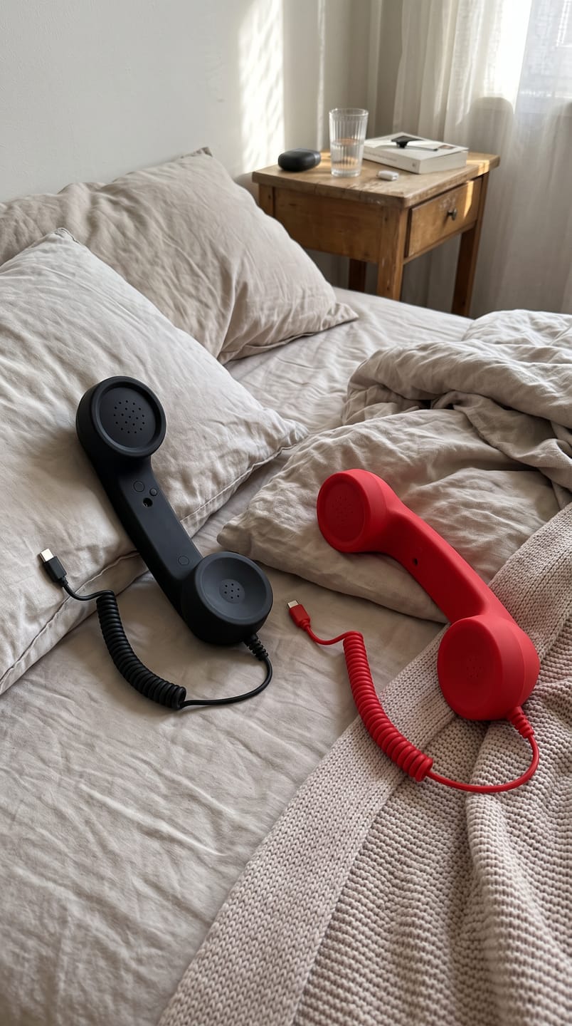 Customer photo review of RewindCall™ – Auricular Retro USB-C para Móvil