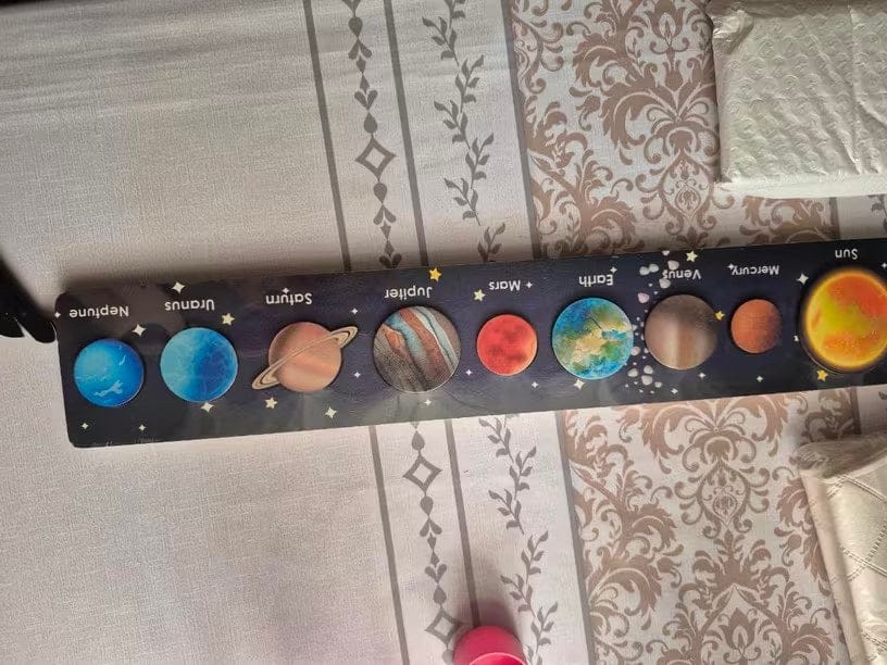 Customer photo review of Montessori Sonnensystem Puzzle Kleinkind | Interaktives Planetenpuzzle Lernspielzeug ab 2 Jahren